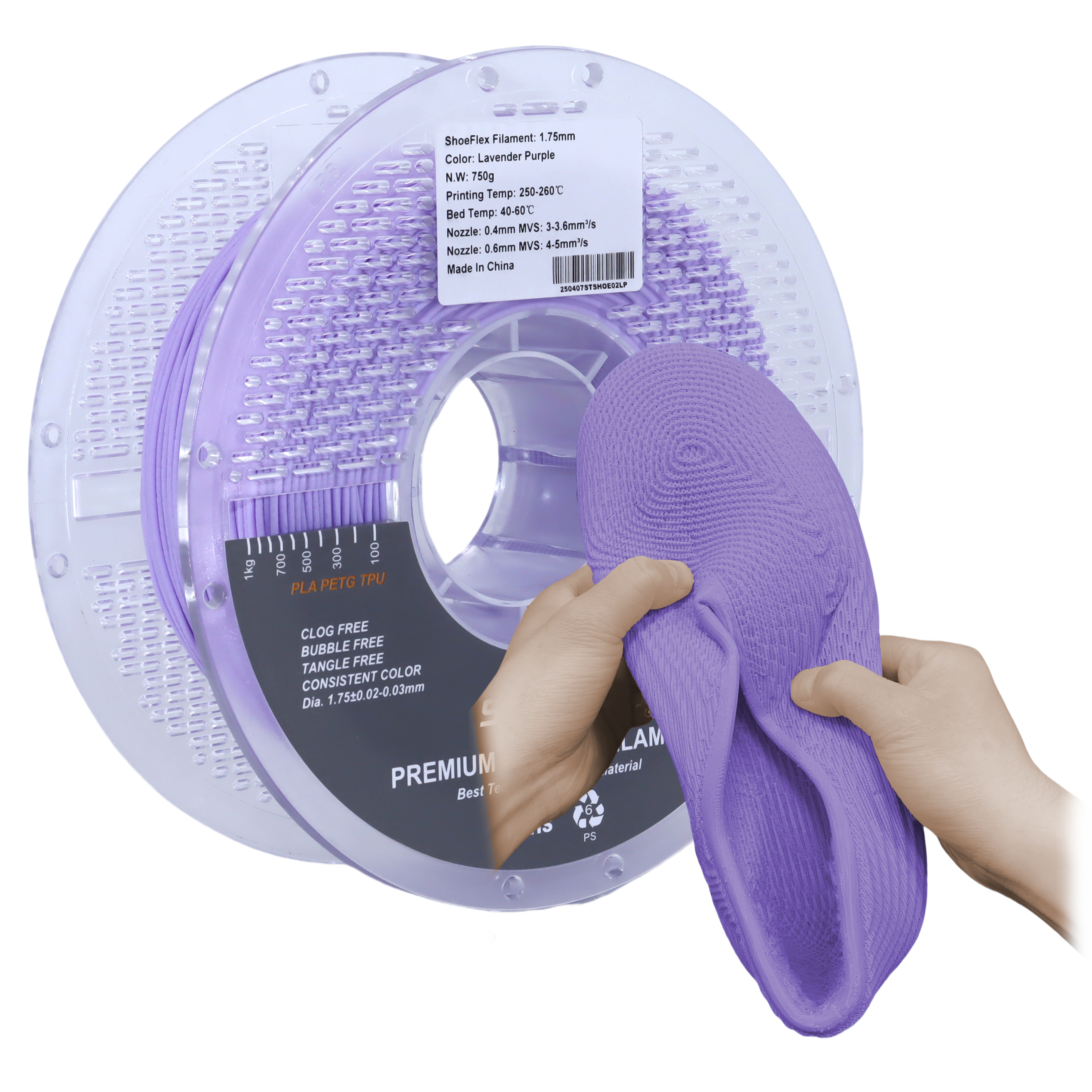  Shoeflex 9075A Lavender Purple