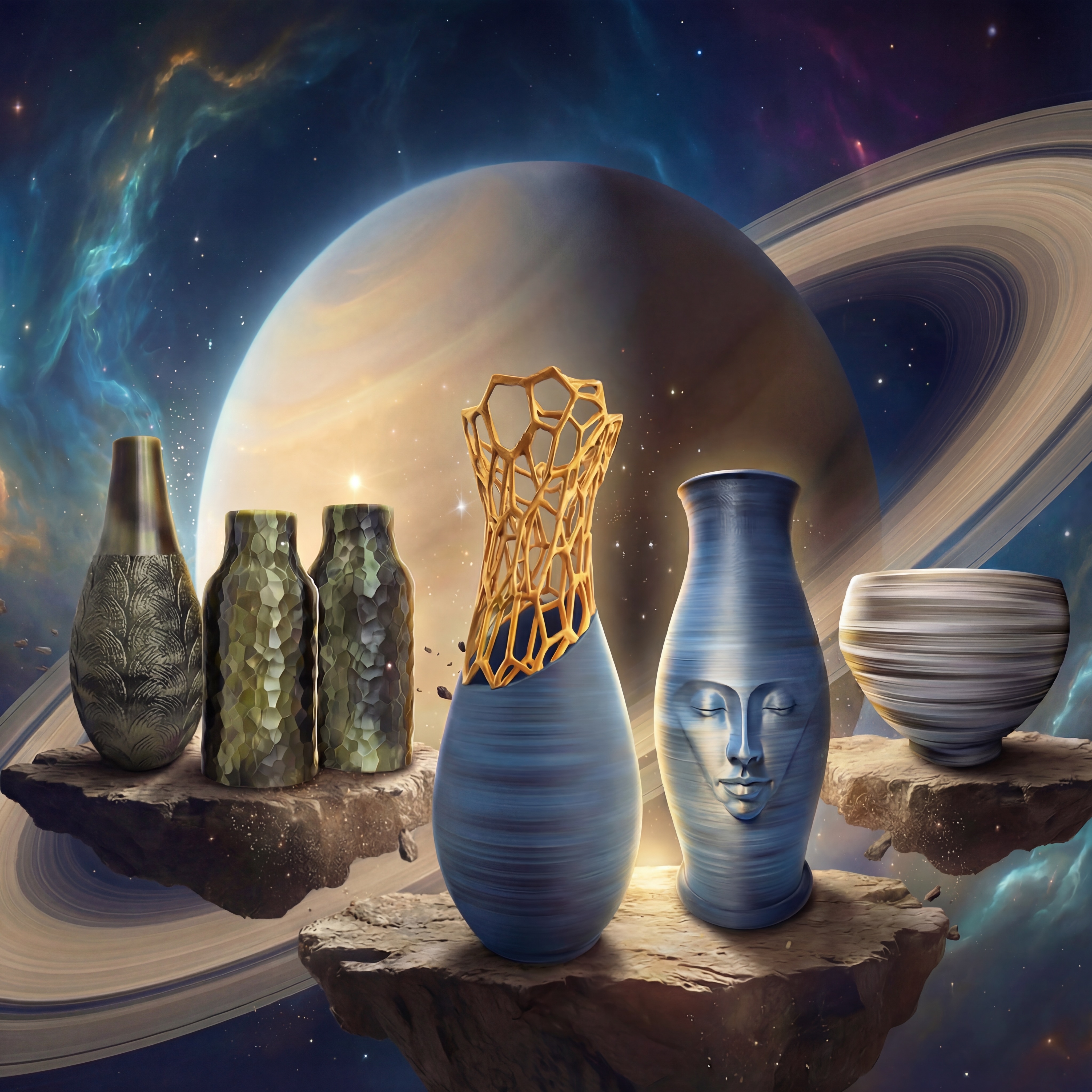 PLA Saturn Color Black-White