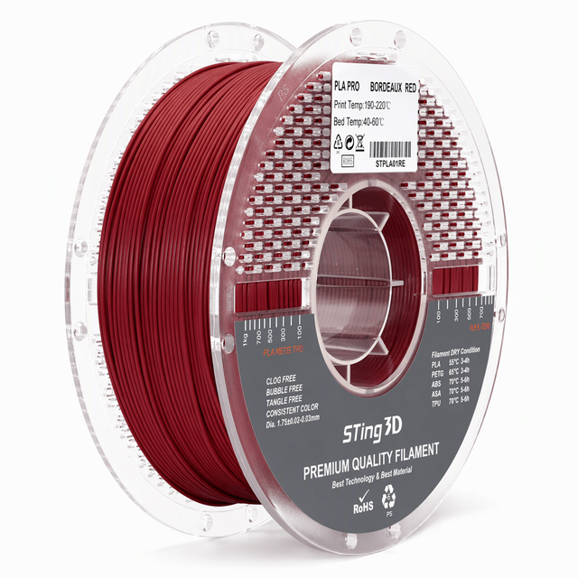 PLA Pro Bordeaux Red