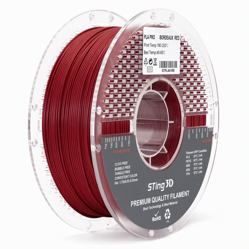 PLA Pro Bordeaux Red