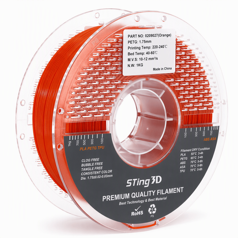 Sting3D Sting3D - PETG Pro Sting3D - Orange - 1.75 mm - 1000 g