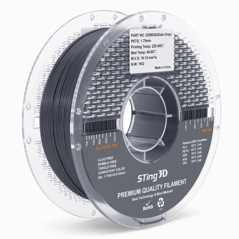 Sting3D Sting3D - PETG Pro Sting3D - Gray - 1.75 mm - 1000 g